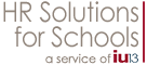 Logo for HR Solutions for Schools: a service of IU13