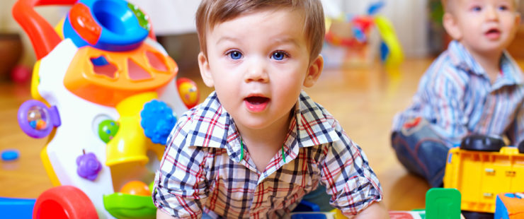 Two boys playing