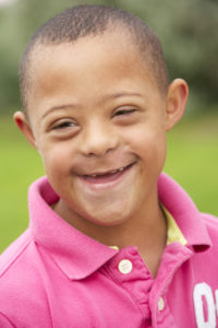 Young boy smiling