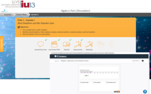 Student view screenshot