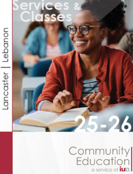 thumbnail image of 2025-26 IU13 Community Education Catalog. Click on the image to access the catalog.